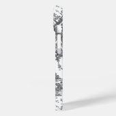 Rustisch Boerderij Frans Toile-Black & White Case-Mate iPhone Case (Achterkant / Links)