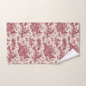  Rustisch Boerderij Frans Toile-Red & Tan Bad Handdoek (Handdoek)