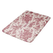 Rustisch Boerderij Frans Toile-Red & Tan Badmat (Gekanteld)