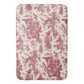 Rustisch Boerderij Frans Toile-Red & Tan Badmat (Voorkant Verticaal)