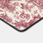  Rustisch Boerderij Frans Toile-Red & Tan Bureaumat (Hoek)