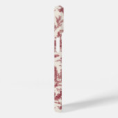  Rustisch Boerderij Frans Toile-Red & Tan Case-Mate iPhone Case (Achterkant / Rechts)