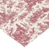 Rustisch Boerderij Frans Toile-Red & Tan Lange Tafelloper (Hoek)