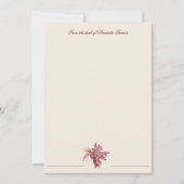 Rustisch Boerderij Frans Toile-Red & Tan Notitiekaartje (Voorkant)