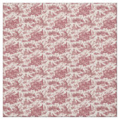 Rustisch Boerderij Frans Toile-Red & Tan Stof (Swatch)