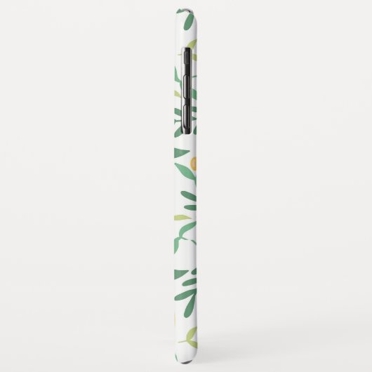 Rustisch Boerderij - Geel lemonpatroon monogram Case-Mate iPhone Case (Achterkant/links)