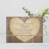 Rustisch Boerderij  Heart Vrijgezellenfeest Kaart (Staand voorkant)