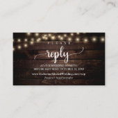 Rustisch Boerderij hout, String Lights, online RSV Informatiekaartje (Voorkant)