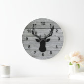Rustisch Boerderij huis Deer on Wood Old Country Grote Klok (Huis)