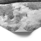 Rustisch Boerderij in paardenzwart en wit land Poster (Hoek)