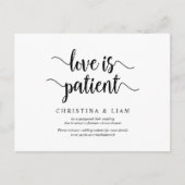Rustisch Boerderij, Liefde is geduldig, huwelijk u Briefkaart (Voorkant)