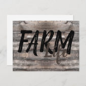 Rustisch BOERDERIJ LIFE | Briefkaart (Voorkant / Achterkant)