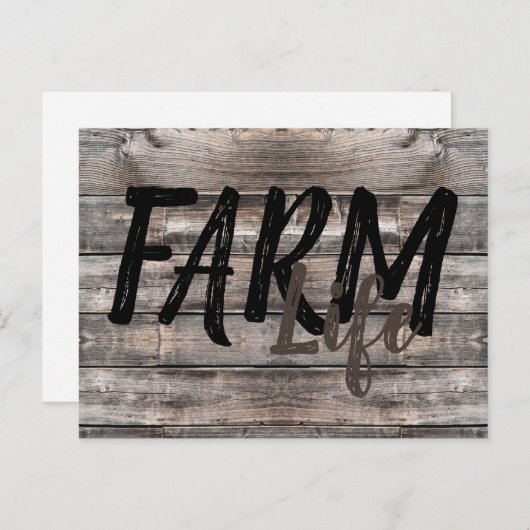 Rustisch BOERDERIJ LIFE | Briefkaart (Voorkant / Achterkant)