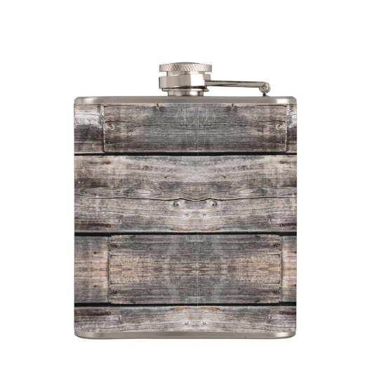 Rustisch BOERDERIJ LIFE in script | Heupfles (Achterkant)