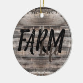 Rustisch BOERDERIJ LIFE in script Keramisch Ornament (Links)