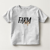 Rustisch BOERDERIJ LIFE in script | Kinder Shirts (Voorkant)