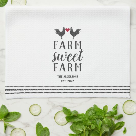 Rustisch Boerderij met persoonlijk Boerderij Theedoek (Gevouwen)