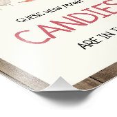 Rustisch Boerderij raad hoeveel Baby shower Snoep Foto Afdruk (Hoek)