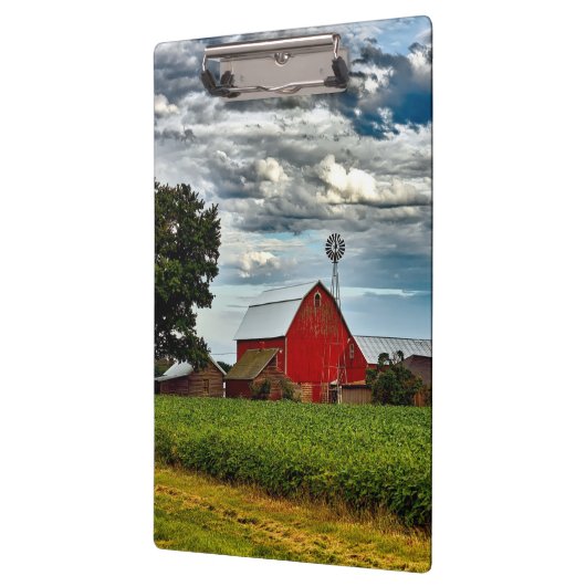 Rustisch Boerderij Teelt Sojabonen Klembord (Links)