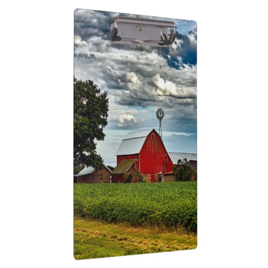 Rustisch Boerderij Teelt Sojabonen Klembord (Rechts)