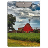 Rustisch Boerderij Teelt Sojabonen Klembord (Voorkant)