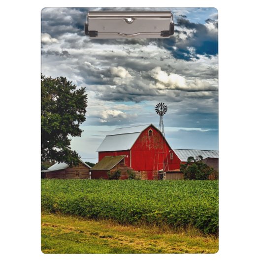 Rustisch  Boerderij Teelt Sojabonen Klembord (Voorkant)