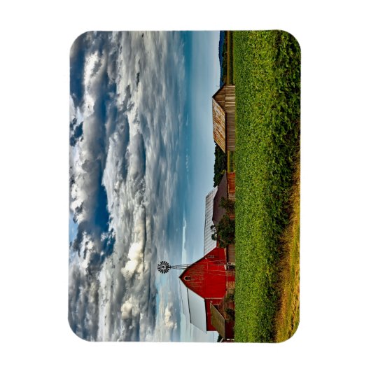 Rustisch  Boerderij Teelt Sojabonen Magneet (Verticaal)