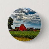 Rustisch  Boerderij Teelt Sojabonen Ronde Button 5,7 Cm (Voorkant)
