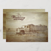 Rustisch Boerderij Truck Western Land Weddenschap Kaart (Voorkant / Achterkant)