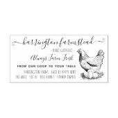 Rustisch Boerderij uit de kippenfamilie Verse eier Zelfinktende Stempel (Design)