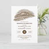 Rustisch | BOERDERIJ | Uitnodigingen tot weduwscha (Staand voorkant)