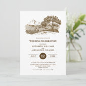 Rustisch | BOERDERIJ | Uitnodigingen tot weduwscha (Staand voorkant)