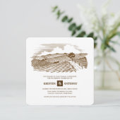 Rustisch | BOERDERIJ | Uitnodigingen tot weduwscha (Staand voorkant)