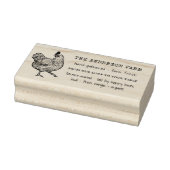  Rustisch Boerderij van de kippenfamilie - Eierkar Rubberstempel (Stempel)