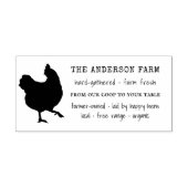 Rustisch Boerderij van de kippenfamilie - Eierkar Rubberstempel (Afrduk)