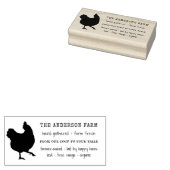  Rustisch Boerderij van de kippenfamilie - Eierkar Rubberstempel (Gestempeld)