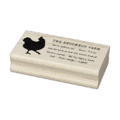  Rustisch Boerderij van de kippenfamilie - Eierkar Rubberstempel (Stempel)