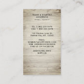 Rustisch Boerderij van verse eieren Visitekaartje (Achterkant)