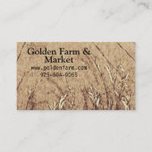 Rustisch boerderij veldgraan antiek visitekaartje (Voorkant)