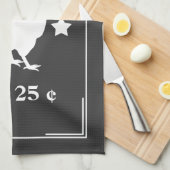 Rustisch Boerderij Vers  van kipeieren Theedoek (Quarter Fold)