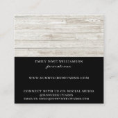 Rustisch Boerderij Verse eieren Hout Vierkante Visitekaartje (Achterkant)