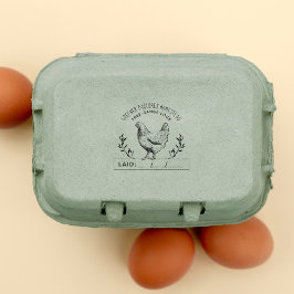 Rustisch Boerderij voor aangepaste kippen | Datum Rubberstempel