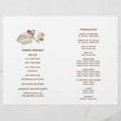 Rustisch Boerderij Wedding Folded Program (Achterkant)