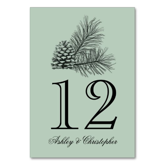 Rustisch bonnetnummer kaart (Voorkant)