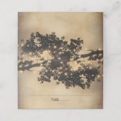  Rustisch Boom Lights Wedding Plaatskaartje (Buitenkant ongevouwen)