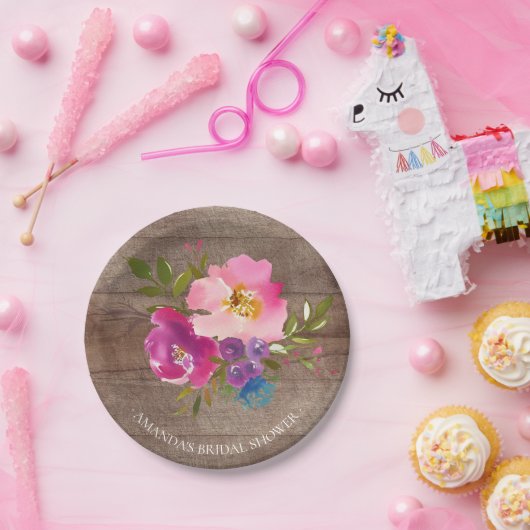 Rustisch Bord met houten lentevloeren (Feest)