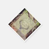 Rustisch Bord op vuilnisbelpapier Servet (Hoek)