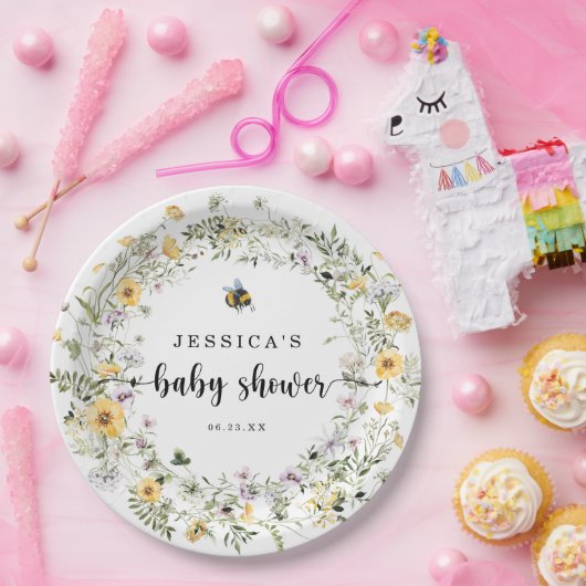 Rustisch Bord van Baby shower van onbewerkt bijenv (Feest)