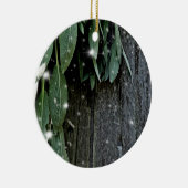 Rustisch bordenhout en steenslag | Landenkaart Keramisch Ornament (Rechts)