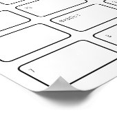 Rustisch bos | Baby shower Birthday Guessing Game Poster (Hoek)